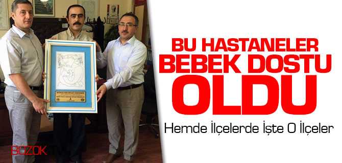 İlçeler de ki Hastaneler Bebek Dostu Oldu
