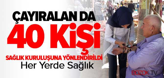 Çayıralan'da Her Yerde Sağlık