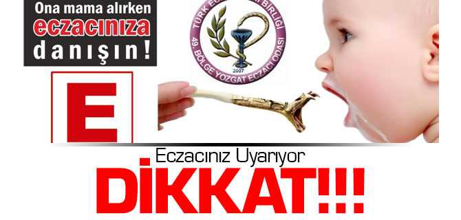 Yozgat Eczacılar Odasından Annelere Mama Uyarısı