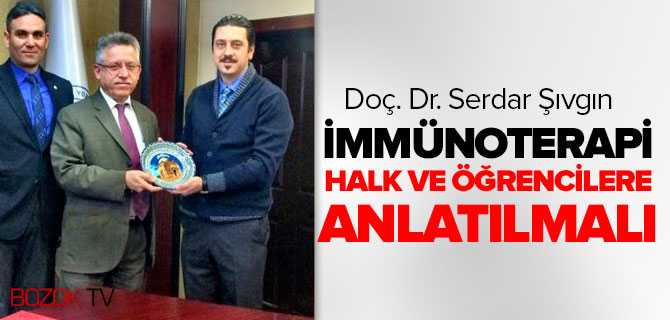 Doç Drç Şıvgın, İmmünoterapi Halka ve Öğrencilere Anlatılmalı