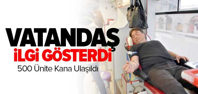 Kan Bağışına Sorgunlular İlgi Gösterdi