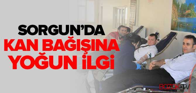 Sorgun'da Kan Bağışına Yoğun ilgi