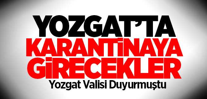Koronavirüs tedbirleri kapsamında Katar'dan yeni bir grup Yozgat'a gelecek 