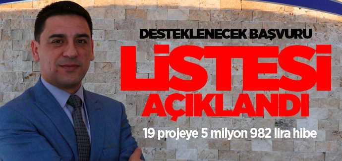 TKDK Yozgat İl Koordinatörü Selim Türker, 19 projeye 5 milyon 982 lira hibe 