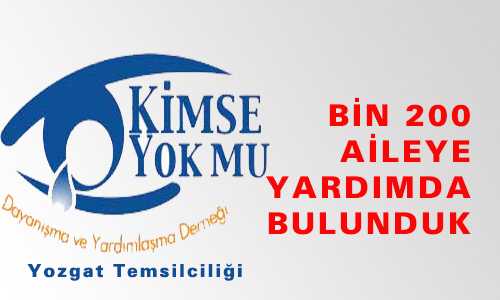 BİN 200 KİŞİYE YARDIM YAPILDI