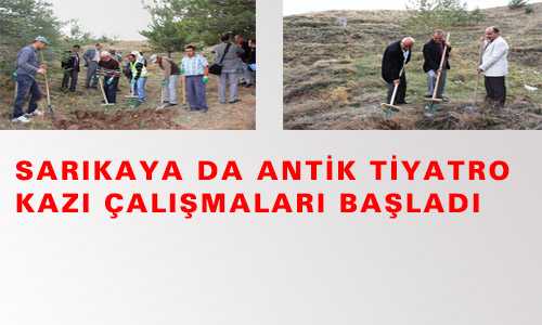 ANTİK TİYATRO KAZI ÇALIŞMALARI BAŞLADI