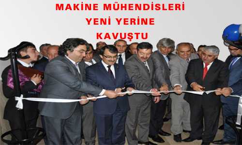 MAKİNE MÜHENDİSLERİ YENİ YERİNE KAVUŞTU