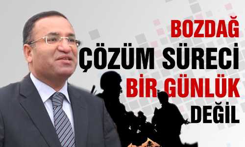 BAŞBAKAN YARDIMCISI BEKİR BOZDAÐ’IN AÇIKLAMASI