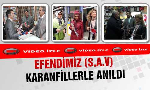KUTLU DOÐUM KARANFİLLERLE KUTLANIYOR
