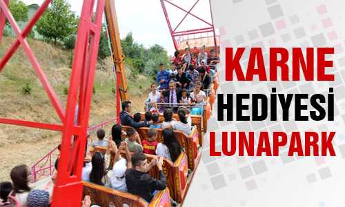 HAMİ-YET ÇOCUKLARINA KARNE HEDİYESİ LUNAPARKTA ŞENLİK