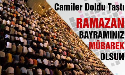 VATANDAŞLAR BAYRAM NAMAZINA AKIN ETTİ