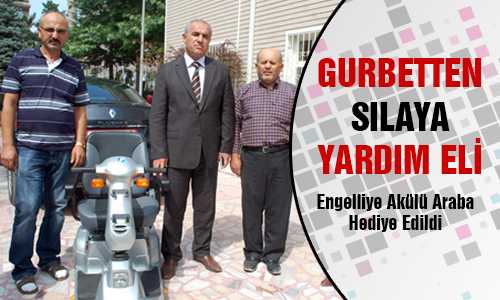 ENGELLİ GENCE AKÜLÜ ARABA HEDİYE EDİLDİ