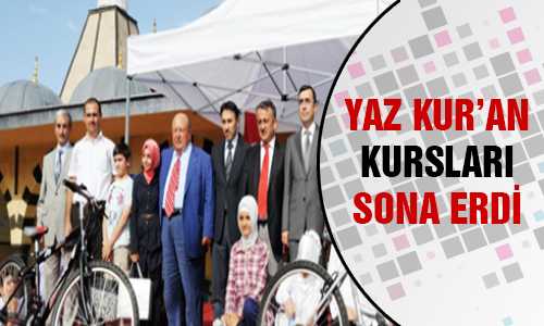KURAN KURSLARI TAMAMLANDI