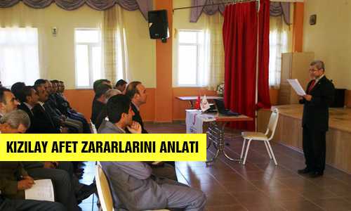 KADIŞEHRİ’NDE KIZILAY AFET ZARARLARINI AZALTMAYI ANLATTI