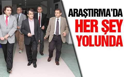 REKTÖR UÇAR ARAŞTIRMA’DA İNCELEMELERDE BULUNDU