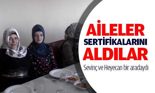 Aile Rehberliği Programı Bitti, Sertifikalar Verildi