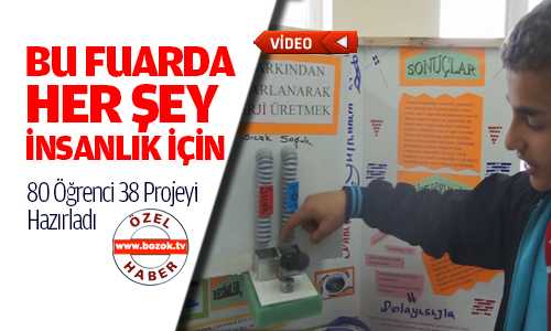 Toki Mevlana Orta Okulu Bilim Fuarını Açtı