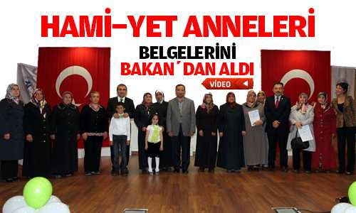 Hami-Yet Annelerine Aşçılık Sertifikalarını Adalet Bakanı Verdi