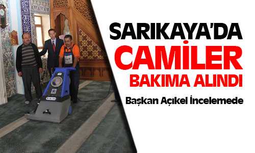 Sarıkaya Belediyesi Camilerin İç Temizliğini Yapıyor