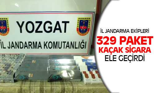 Jandarma 329 Paket Kaçak Sigara Ele Geçirdi