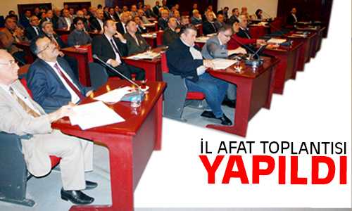 Yozgat İl Afat Toplantısı Yapıldı