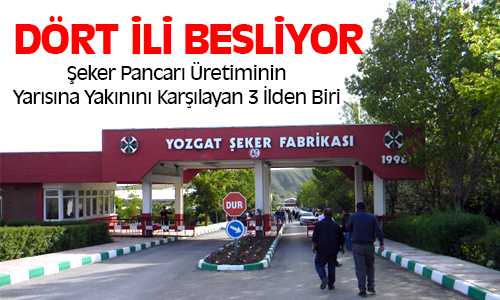 Yozgat Şeker Fabrikası Türkiye’de İkinci Sırada Üretim Yapıyor