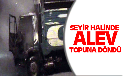 Kamyonet Seyir Halinde Cayır Cayır Yandı