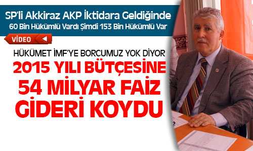 Akp İktidara Geldiğinde 60 Bin Hükümlü Vardı Bu Gün 153 Bin Hükümlü Var