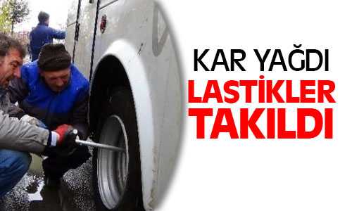 Sürcüler Kar Lastiklerin Taktırmak İçin Lastikçilerin Yolunu Tuttu