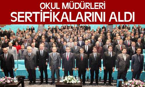 Okul Müdürleri Sertifikalarını Aldı