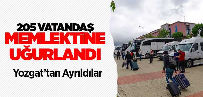 Kuvety'ten gelen 205 vatandaş karantina süresi dolarak memleketlerine gönderildi