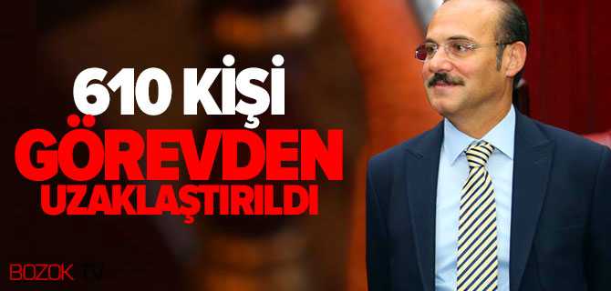 Yozgat PDY Kapsamında 610 Kişi Görevden Uzaklaştırıldı