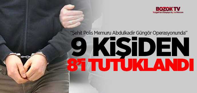 Uyuşturucu Operasyonunda 8 kişi tutuklandı
