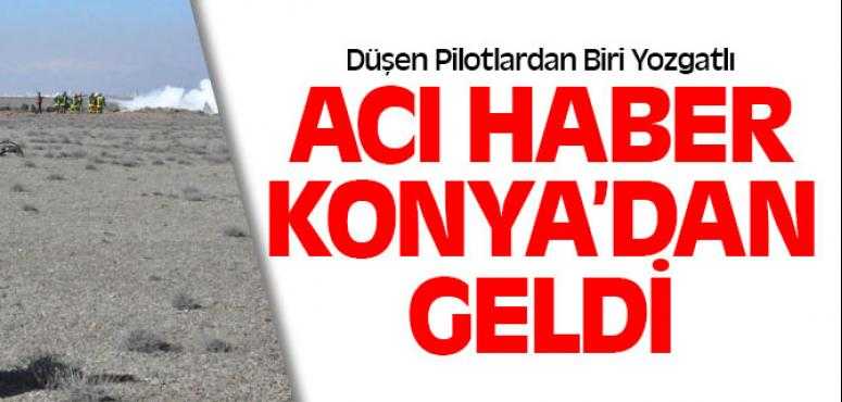 Konya'da Askeri Uçak Düştü Yozgatlı Hava Pilot Yüzbaşı Mustafa Tanış Şehit Oldu