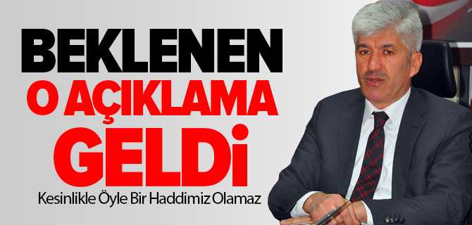 Beklenen Açıklama Geldi