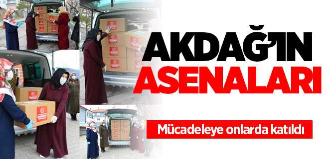 MHP Akdağmadeni Kadın Kolları gıda ve temizlik malzemesi yardımında bulundu
