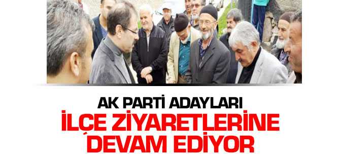 Ak Parti Adayları İlçe Ziyaretlerine Devam Ediyor
