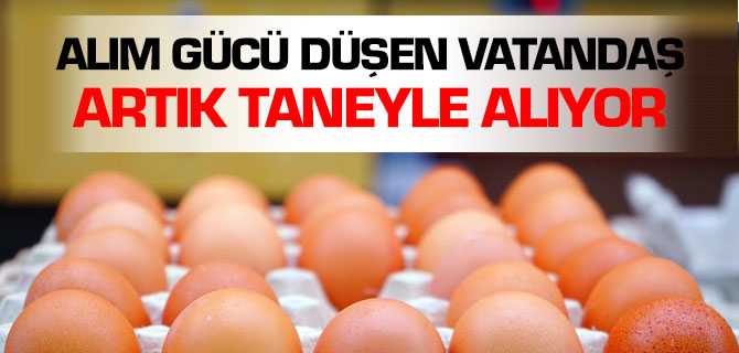 Alım Gücü Düşen Vatandaş Artık Taneyle Alıyor
