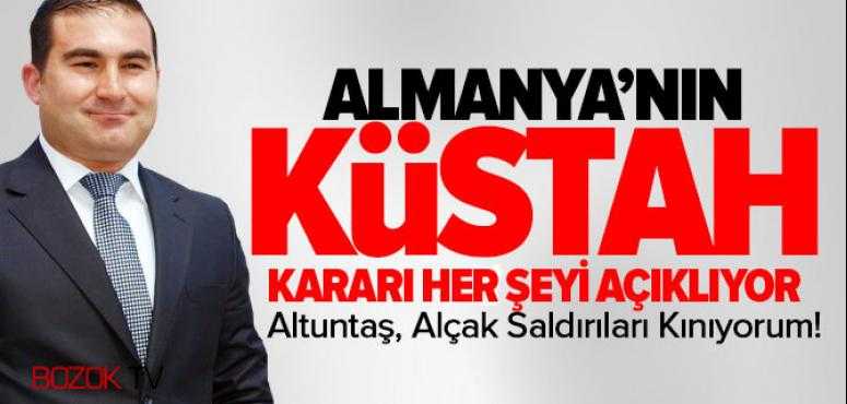 Altuntaş, Alçak Saldırıları Kınıyorum