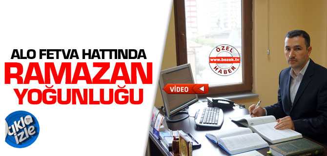 Alo Fetva Hattı'nda Ramazan Yoğunluğu