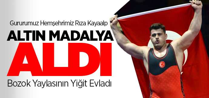 Milli Güreşçi Kayaalp altın madalya aldı