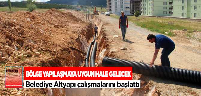 Akdağmadeni Belediyesi altyapı çalışmalarına başladı