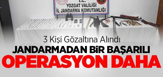 Jandarma'dan tarihi eser kaçakçılarına operasyon