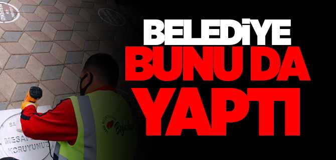 Boğazlıyan Belediyesi farkındalık oluşturmak için mesafeni koru görseli yerleştiriyor