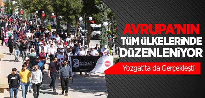 Avrupa Hareketlilik Haftasında Yozgat'ta Yürüyüş Düzenlendi