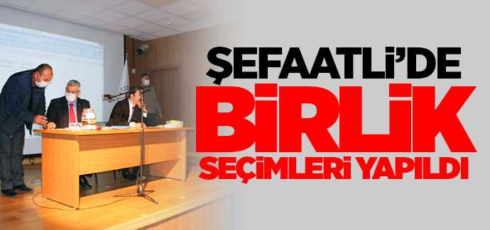 Şefaatli'de Köylere Hizmet Götürme Birliği Birlik Encümen Seçimleri yapıldı