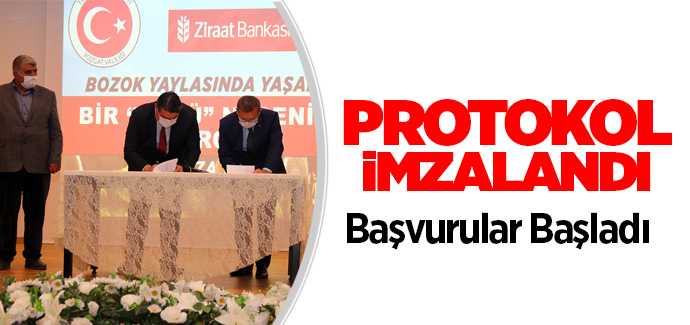 Bozok Yaylasında Yaşamak İçin Bir 'SÜRÜ' Nedenim Var Projesi, Protokol İmza Töreni düzenledni