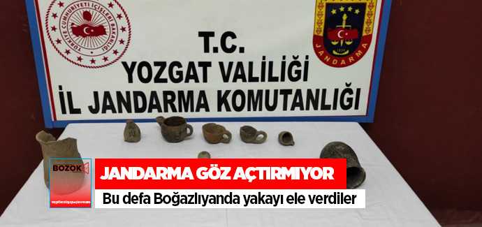 Tarihi eser kaçakçıları bu defa Boğazlıyan'da ele verdi