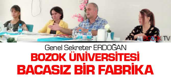 Genel Sekreter Erdoğan, Bozok Üniversitesi Bacasız Fabrika