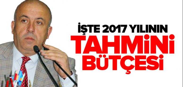 İl Meclisi 2017 Tahmini Bütçesini Açıkladı